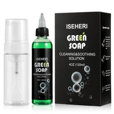 Ultra Concentrated Green Soap Tattoo 4OZ with Foaming Bottle 120ml, Green Soap
