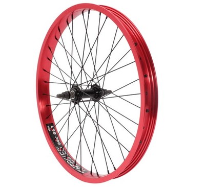 KHE PRISM BMX Vorderrad 20''   Rot eloxiert, 10mm Achse, 38mm Felge, 798g