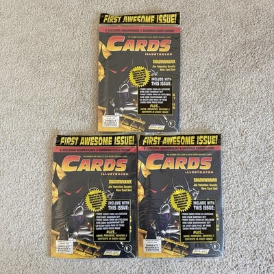 Cards Illustrated Magazine #1 January 1994 Sealed w/Cards ALL 3 VERSIONS