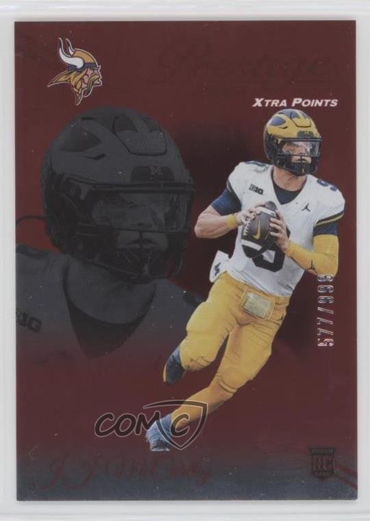 2024 Panini Prestige Rookies Xtra Points Red 577/999 JJ McCarthy #311 1ll5