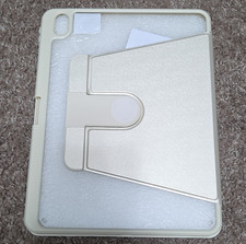 JETech Folding Folio Case for Apple iPad Air 11 in, Integrated Stand, White