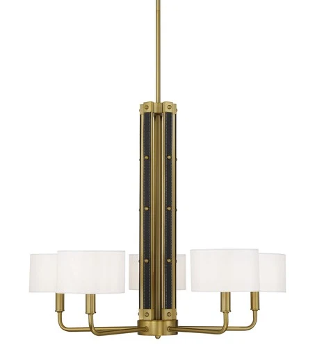 Minka Lavery 2785 Chelsea 5 Light 30"W Chandelier - Brass - Picture 1 of 4