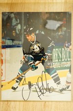 Autographed Photo 8x10 NHL Hockey Anaheim Ducks Inaugural Season Sean Hill