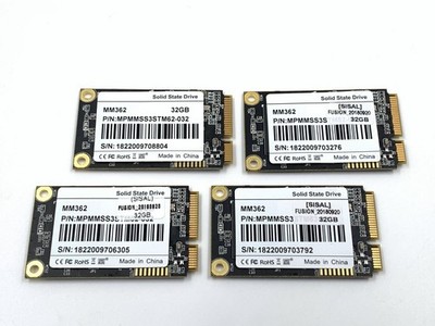 SSD 32GB msata Interne Festplatten Industrial Mini SATA Solid State Drive x 4 St