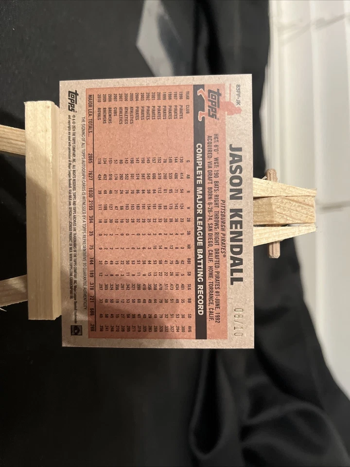 Serie Signature Jason Kendall 2024 Topps Archives rojo/10 Foto 2 de 3