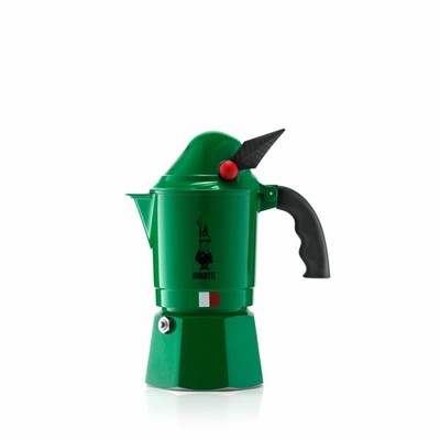 Bialetti Espressokocher Break Alpina 3 Tassen Espresso Aluminium Grün 130 ml