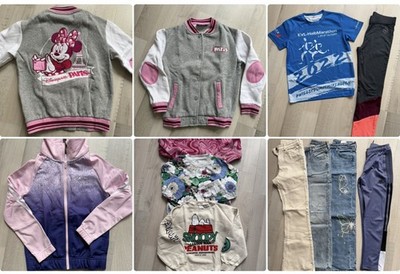 Kleidungsset Mädchen Gr. 140 - 11 Teile - u.a. Disney, Adidas, GAP, Yigga