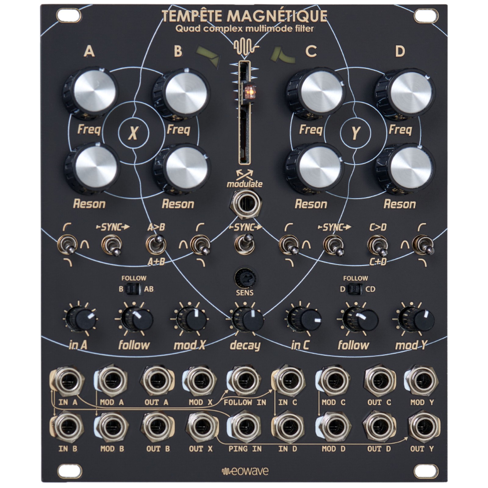 Модульный синтезатор Eowave Tempête Magnetique - фильтра