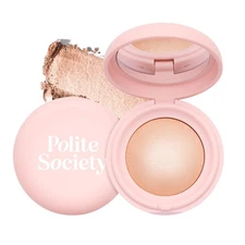 Polite Society Highlight Society Powder Gloss Highlighter Color:Social LIGHT