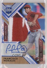 2018 Panini Elite Extra Edition Blue 5/10 Francisco Morales #FTSA-FM Auto hg6