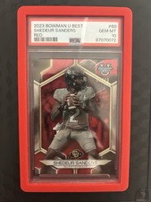 2023 Bowman U Best Shedeur Sanders Red /10 PSA 10