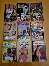 Lot Of 9 Crochet/Craft Booklets Quick  Easy Crochet, Pattern Club, Workbasket