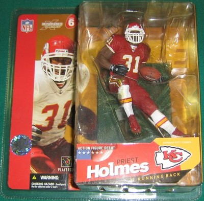 McFarlane NFL series 6 PRIEST HOLMES variant RED jersey action