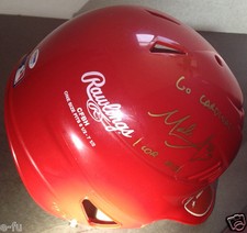 MARK APPEL Signed Helmet Rare Stanford Cardinal PSA/DNA Auto Certified Autograph