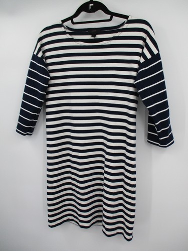 J.Crew Womens Dress XS Nautical Blue White Striped Dress Ladies XS Long Sleeve - Picture 4 of 15