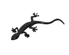 Gecko Rear Emblem Side Sticker Boot Trunk Badge Logo Black