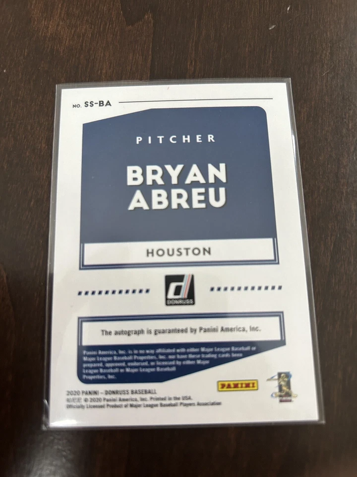 2020 Donruss Signature Series Gold Bryan Abreu/25 Auto Astros - Image 2 of 2