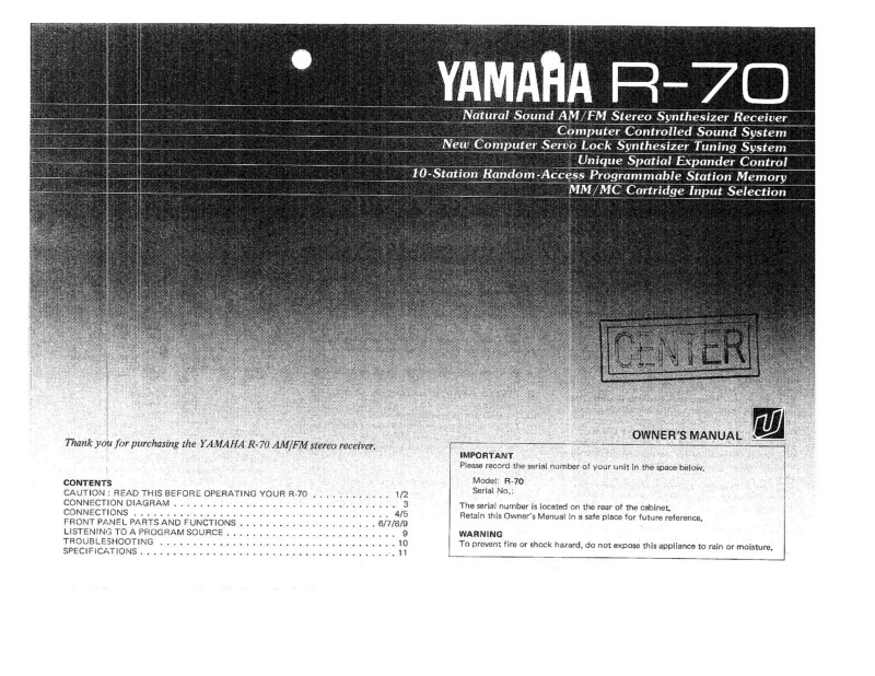 Yamaha R-70 vintage audio equipment - eBay listing photo 2