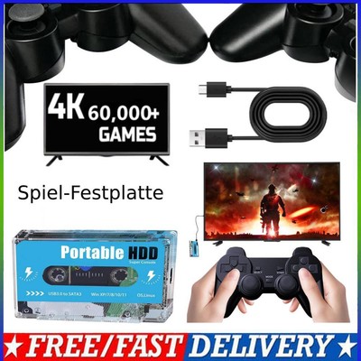 500G HDD Mobile Hard Disk 3.0 USB Batocera Retro Disk Gaming Console for Win7-11