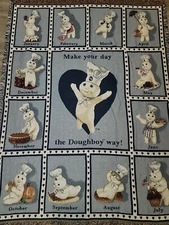 Pillsbury Doughboy Danbury Mint Month Blanket/Throw 72x54 