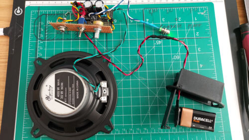CIGAR BOX GUITARISTS! Build a 9 Volt 1 W Battery Guitar Amplifier (with SPEAKER) - Picture 2 of 22
