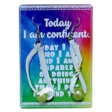 Kalan Inspirational Affirmation Card with Earrings