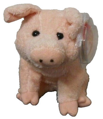 Ty Beanie Baby WILBUR the Pig (Charlotte's Web Movie) 6'' MWMTs Plush Stuffed Toy
