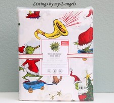NEW Pottery Barn Kids Dr. Seuss GRINCH AND MAX Organic Cotton FQ Duvet Christmas