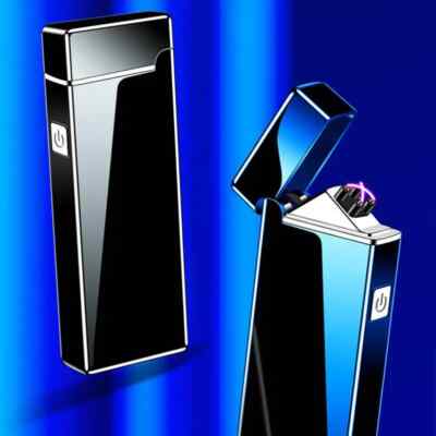 Electronic Portable Fire Plasma USB Rechargeable Electric Lighter, Flameless