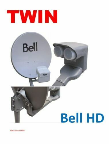 NEW Dish 500 Bell ExpressVu 20" DPP Twin LNB - Picture 1 of 4