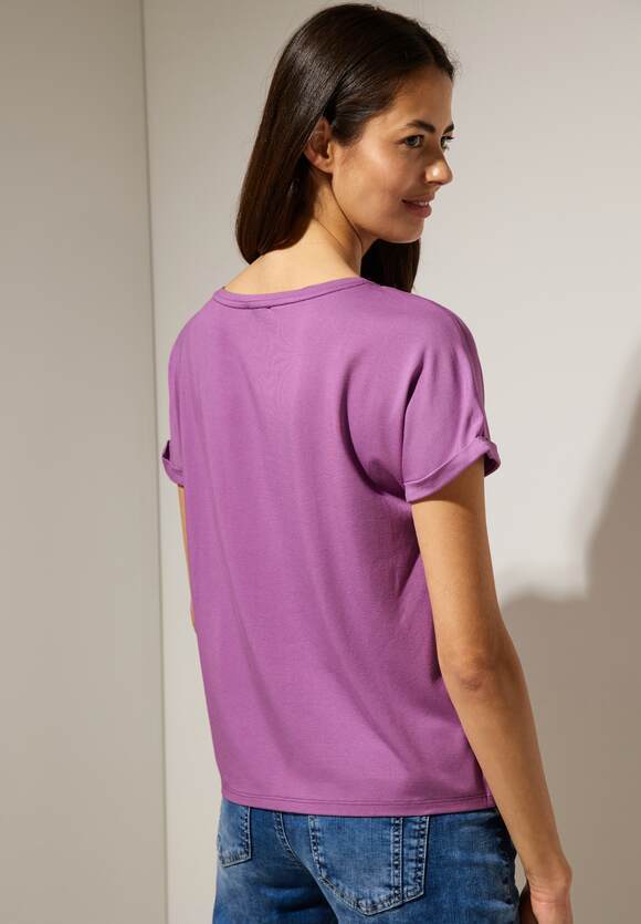Street One | Unifarbe lilac T-Shirt eBay 15141, | in | Farbe: meta 319652 \
