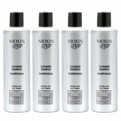 NIOXIN System 1  Cleanser Shampoo 10.1oz (Pack of 4)