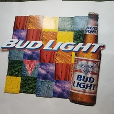 Bud Light 1999 Anheuser Busch St Louis MO Deco-Sign Products 29.5" x 34" x 27"