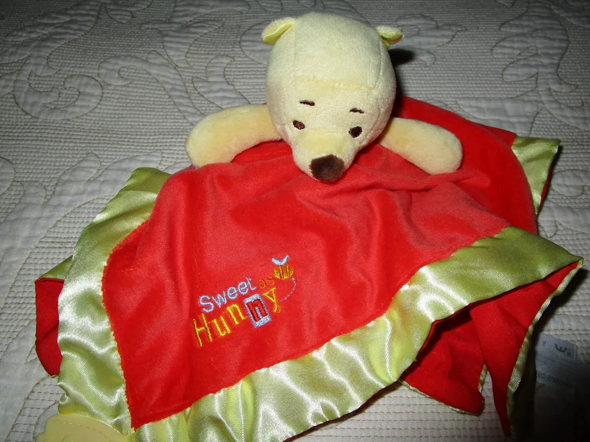 NEW DISNEY WINNIE THE POOH SWEET HONEY LOVIE BABY BLANKET