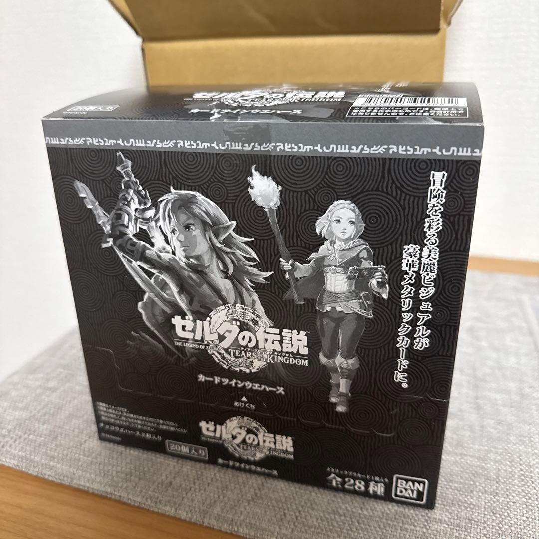 【zerda】 箱のみ The Legend Of Zelda Wafer Card Tears of Kingdom BANDAI 1BOX 20