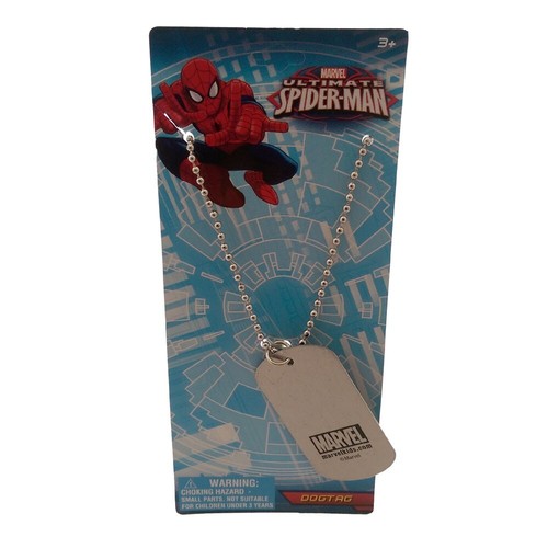 DOG TAG NECKLACE - Spiderman Superhero Comic Book Hero Kids Boys 3+ #SMDN139 NEW - Picture 3 of 4