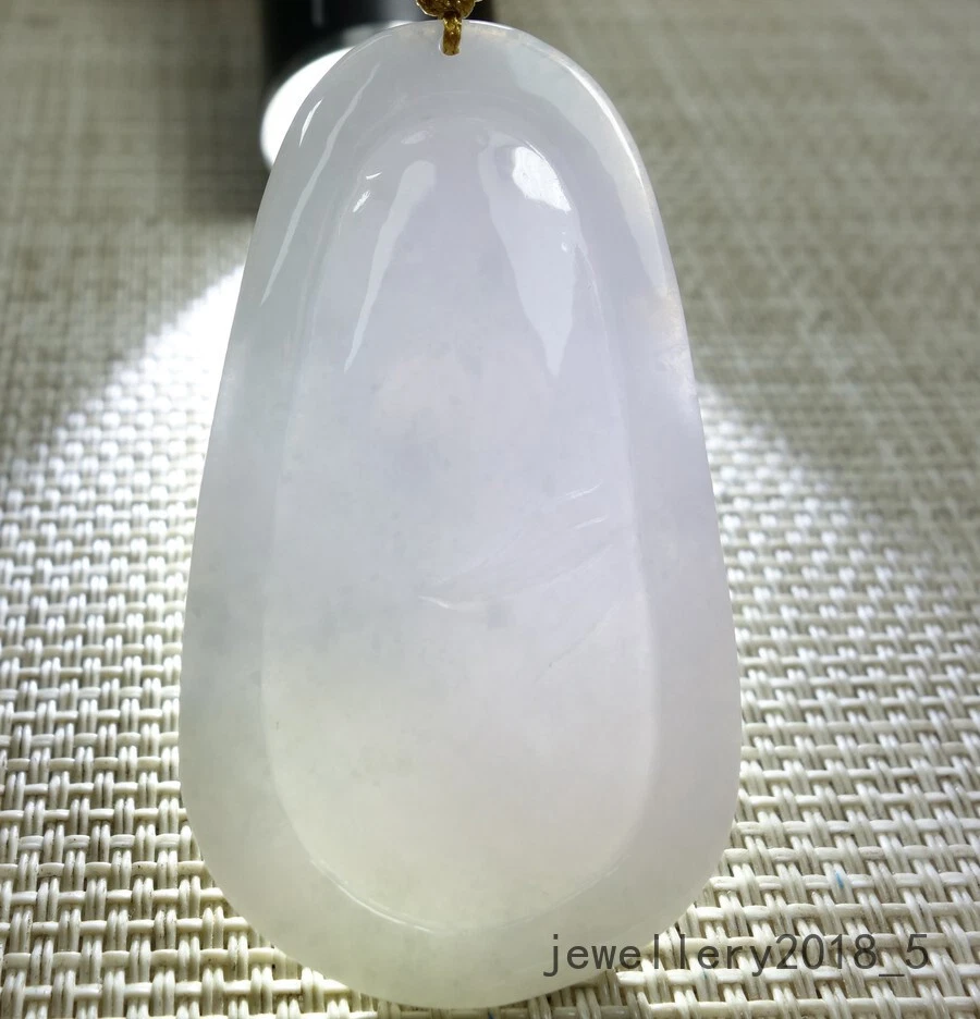 Certified Lavender 糯冰种 Burma 100% Natural A jadeite Jade Pendant~Snake 生肖蛇 - Image 3 of 4