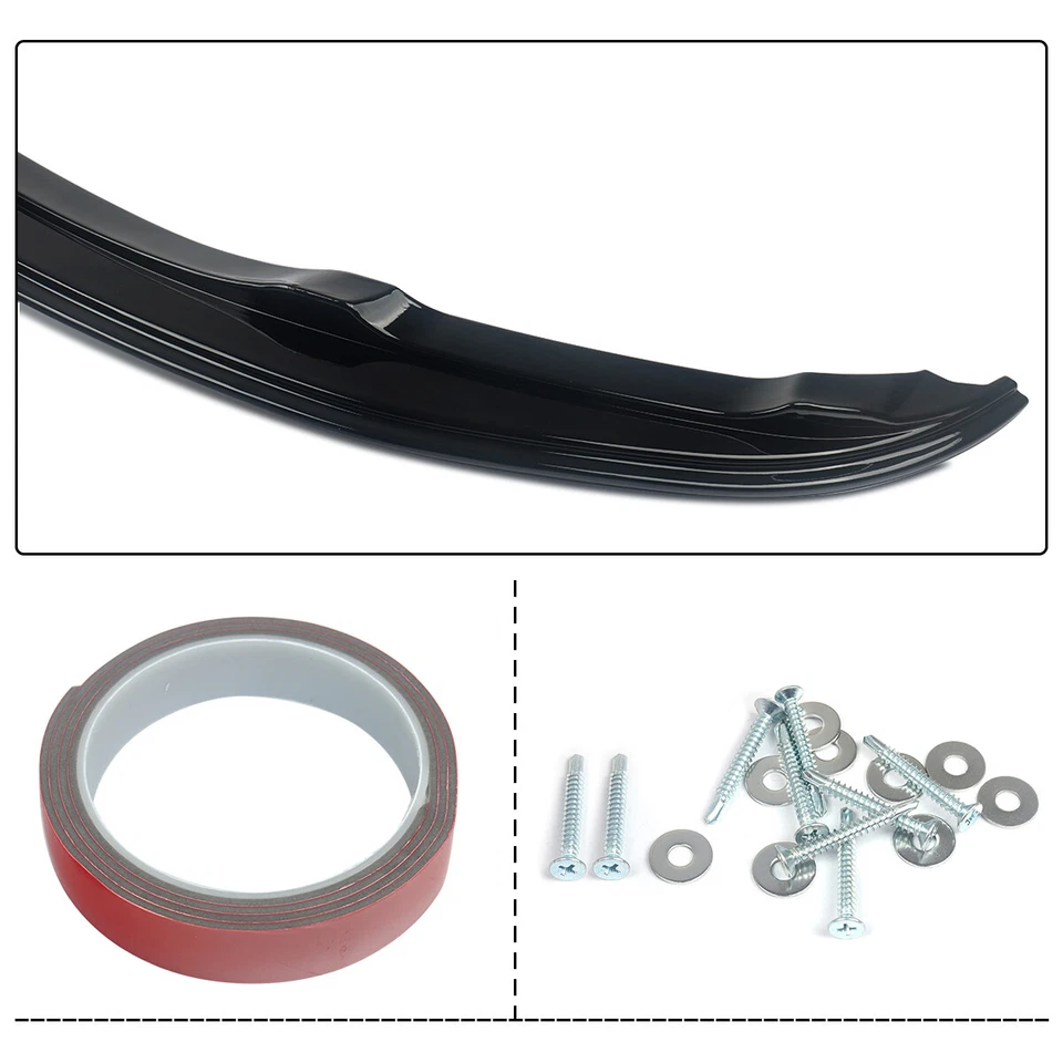 Front Bumper Splitter Lip For 2005-2008 BMW 3-Series E90 E91 325i 330i M Sport Foto 4 de 4