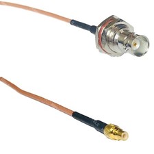 RG316 BNC FEMALE BIG BULKHEAD to SMC MALE RF Cable Rapid-SHIP LOT