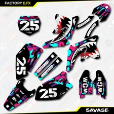 Nebula Camo Savage Graphics Kit fits 07-09 Suzuki RMZ250 RMZ 250 Plate decals