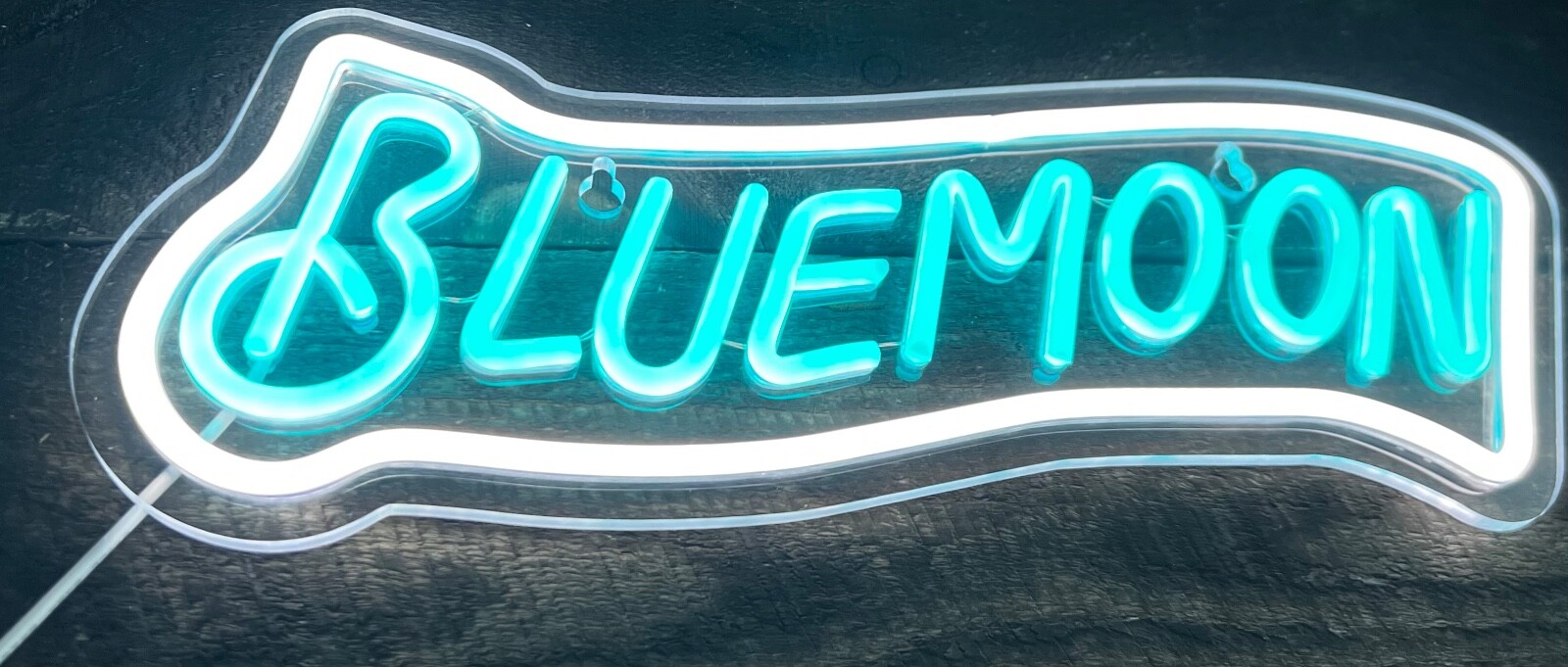 Blue Moon Beer Neon Sign Board LED Light Sign Lamp Bar Man Cave Wall
