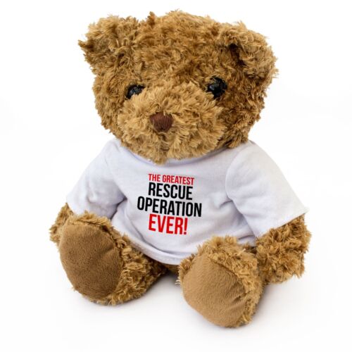 NEU - DIE GRÖSSTE RETTUNGSOPERATION ALLER ZEITEN - Teddybär - süß - Geschenkgeschenk - Bild 1 von 6