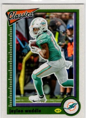 2022 Panini Classics Football Jaylen Waddle No. 63 Miami Dolphins