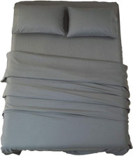 Bed Sheet Set Super Soft Microfiber 1800 Thread Count Luxury Egyptian Sheets 18-