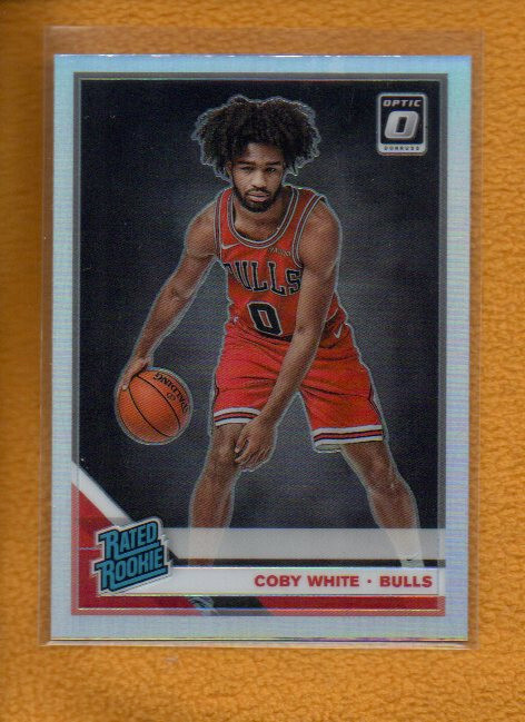 Coby White 2019-20 Donruss Optic Basketball Rated Rookie Holo Prizm RC #180