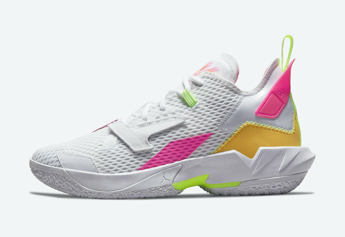 Кроссовки Nike Air JordanWhy Not Zer0.4 Summer Pulse Pink White Citron CQ4230-102 sz 18