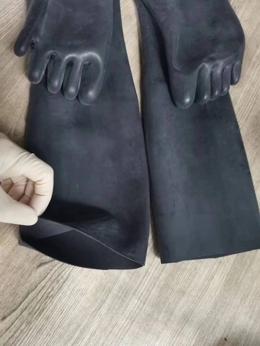 Calcetines de látex extra gruesos 1,0 mm medias 3D ajuste apretado dedos de la rodilla calcetines talla M - Imagen 2 de 2