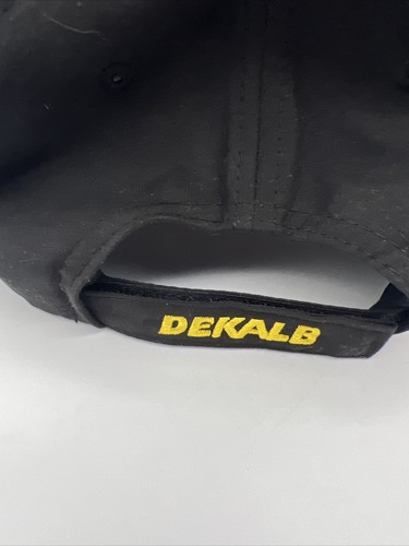 Vintage DeKalb Seed K-Products Snapback Hat Cap Dad Farm Gift Black Yellow Wing - Picture 5 of 7