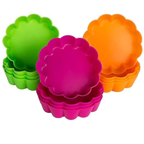Tart Tins Mini Quiche Dishes Silicone Tart Mould 12 Pcs Inch Non - Main Image