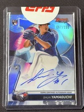 2020 Bowman's Best BLUE REFRACTOR ROOKIE AUTO Shun Yamaguchi  /150 Factory seal